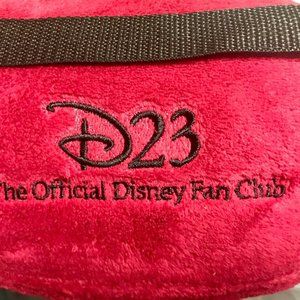 D23 Disney soft red plush fleece throw blanket